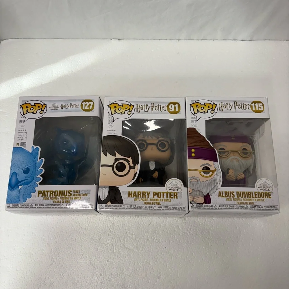 Lot of 3 Funko pop! Harry Potter, Dumbledore, patronus 127 115 91 - Picture 1 of 6